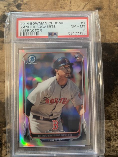 Bowman Chrome Xander Bogaerts Refractor Rc Padres Red Sox Psa