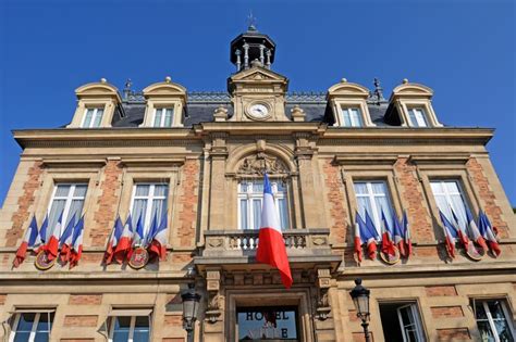 Maisons Laffitte France April 3 2017 The Town Hall Editorial Stock