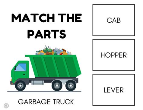 GARBAGE TRUCK-MATCH THE PARTS | DTS