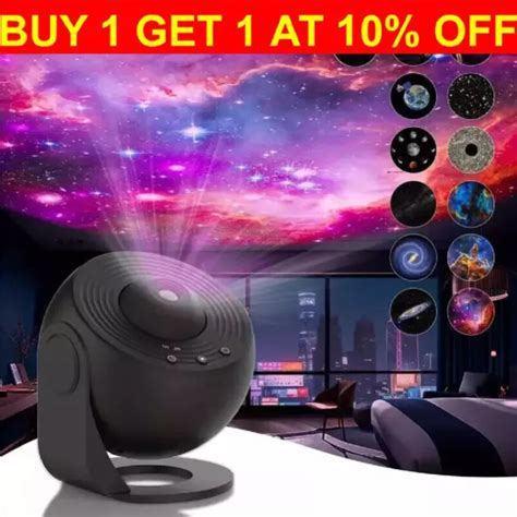 In Planetarium Galaxy Starry Sky Projector Night Light Rotating Star