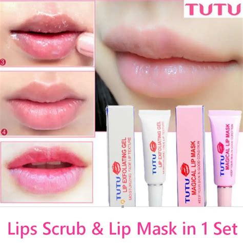 Lips Care Set Lip Mask Lip Scrub Cosmetic Brand Lip Exfoliating Gel Gently Skin Care In Lips