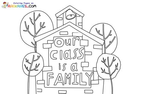 Our Class is a Family Coloring Pages