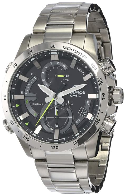 Casio Edifice Bluetooth Chronograph Black Dial Men S Watch Eqb D