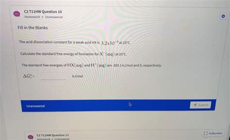 Solved C2 T11HW Question 10 Homework Unanswered Fill In The Chegg