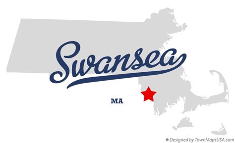 Map of Swansea, MA, Massachusetts