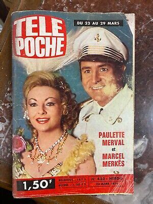 ANCIENNE REVUE TÉLÉ POCHE 1974 N 423 PAULETTE MERVAL MARCEL MERKES eBay