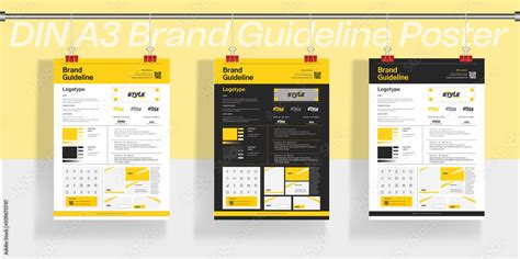 A3 Brand Guideline Poster DIN A3 Brand Guideline Poster Brand Identity