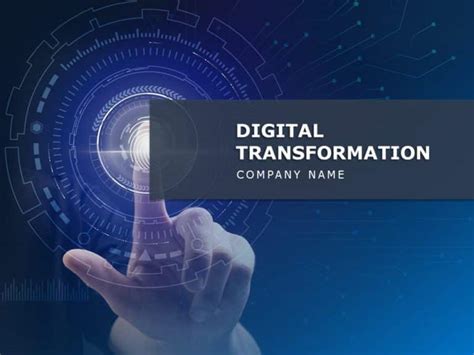 Digital Transformation Background 03 Powerpoint Template Slideuplift