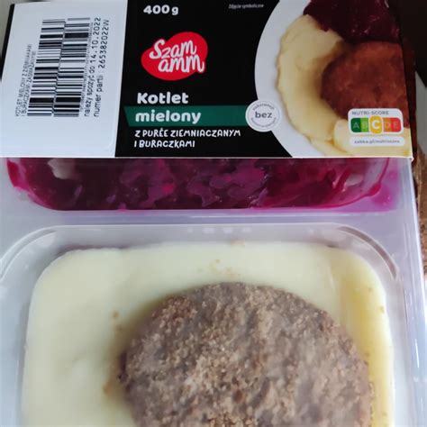 Kotlet Mielony Z Puree Ziemniaczanym I Buraczkami Szamm Amm Kalorie