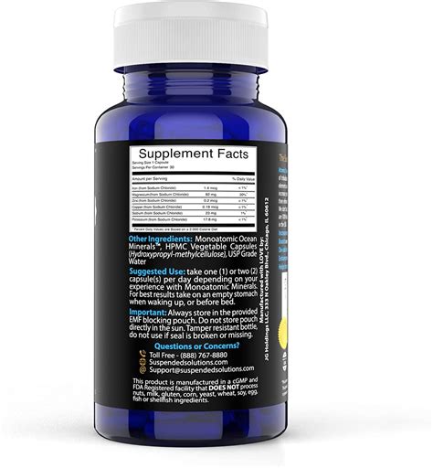 Suspended Solutions - Atomic ORMUS - Capsules - MONATOMIC Gold Capsules - 100% Pure ORMUS Powder ...