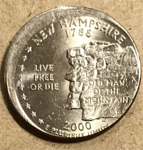 P New Hampshire Quarter Mint Error Uncentered Broadstruck Ebay