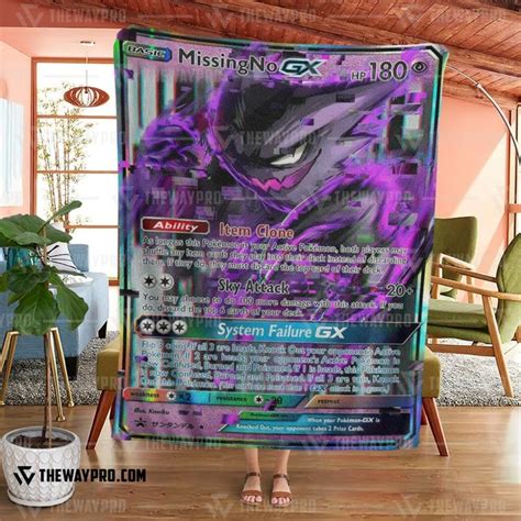 Pokemon Missing No Gengar Gx Blanket Pixeltee