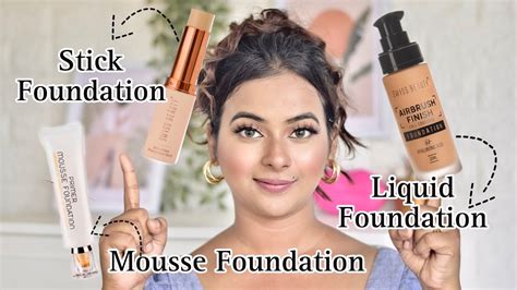 Different Types Of Foundations And How To Use Them Full Coverage Hd Mousse Stick Etc Youtube