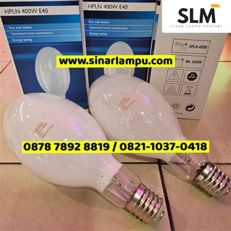 Lampu Mercury Hpl N Watt Fitting Base E Sinar Lampu Mentari