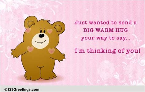 Big Warm Bear Hugs Free Hugs Ecards Greeting Cards 123 Greetings