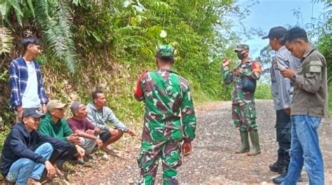 Babinsa Berikan Sosialisasi Tentang Bahaya Karhutla