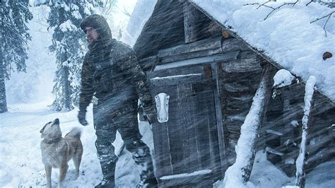 I Spent The Night In A Log Cabin During A Snowstorm Youtube