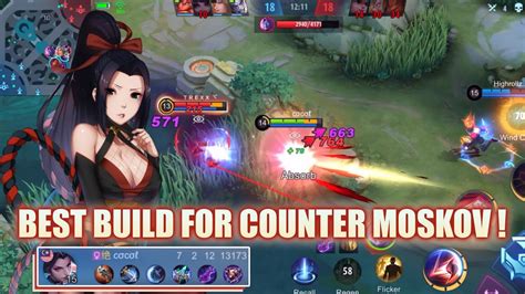 Best Build For Counter Moskov Top Global Hanabi Youtube