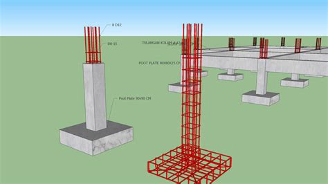 Gambar Detail Pondasi Telapak 49 Koleksi Gambar