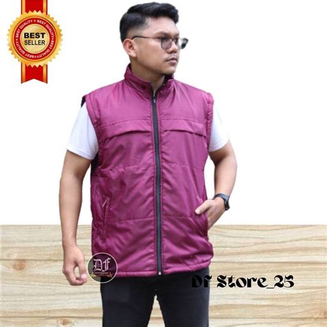 Rompi Pria Dewasa Polos Tebal Jaket Rompi Vest Pria Dewasa Murah