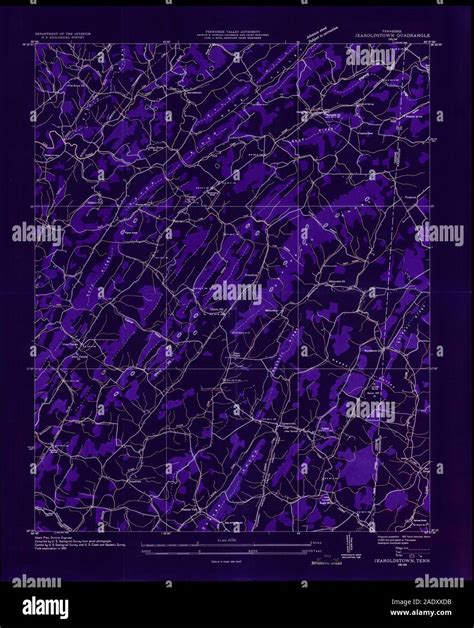 USGS TOPO Map Tennessee TN Jearoldstown 147834 1935 24000 Inverted ...