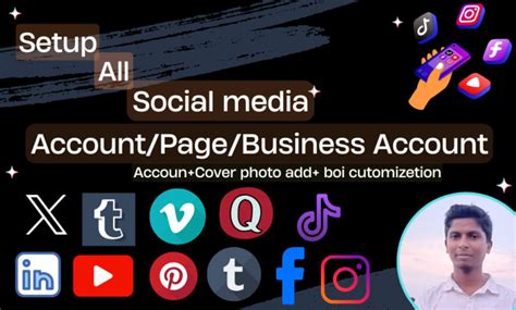 Perfect Create Optimize And Set Up All Social Media Account And