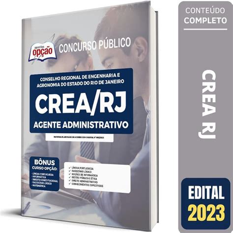 Apostila Concurso Crea Rj Agente Administrativo Submarino