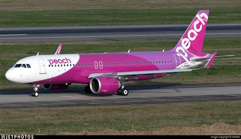 F WXAJ Airbus A320 251N Peach DN280 JetPhotos