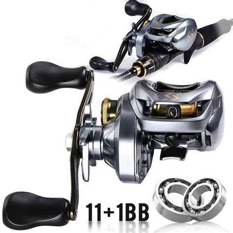 Sougayilang Baitcasting Fishing Reel High Speed Two Tone Aluminum Spool