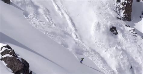 Phil Meier Sets Off A Huge Avalanche And Skis Out Like A Boss 100