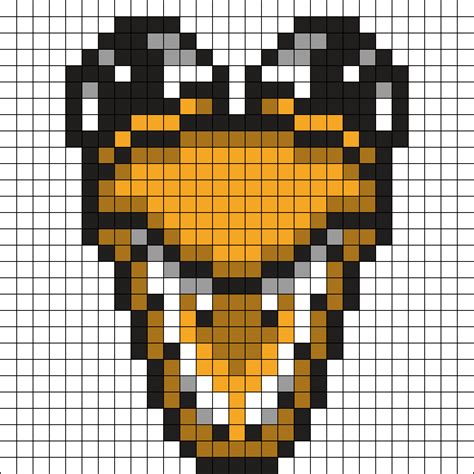 Orange Rainbow Friends Perler Charm Perler Bead Pattern Bead Sprites