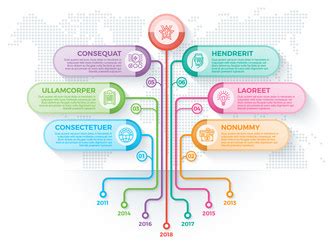 Tree Infographics Template With 7 Branches Options