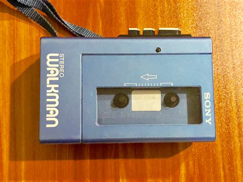 Sony Walkman Wm 4 Blue Portable Cassette Player