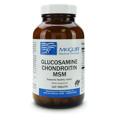 Glucosamine Chondroitin Msm Mg Tablets Bottle Mcguff