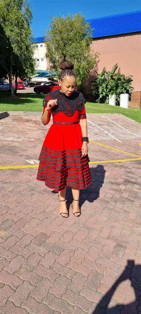 Red Xhosa Attire Circle Skirt Outfits Xhosa Attire Skirt Outfits