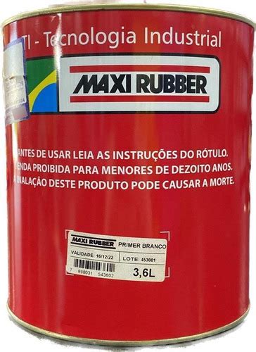 Primer Fundo Universal Branco Maxi Rubber 3 6 Litros Frete grátis