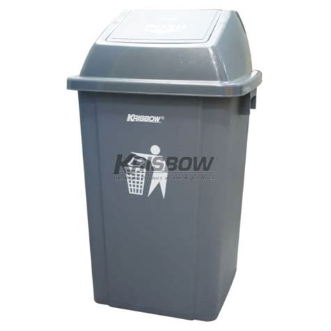 Jual Tempat Sampah Dust Bin Grey And Push Cover L Krisbow