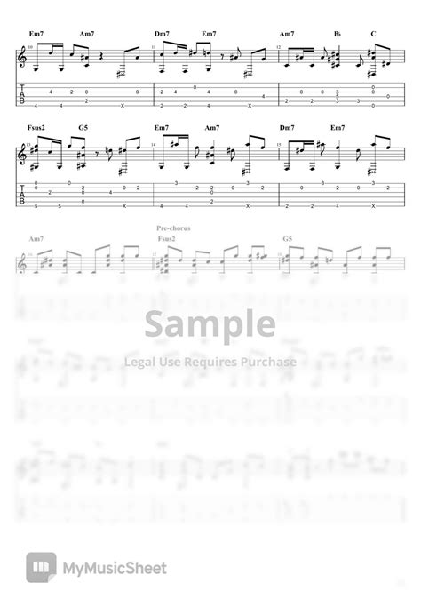 YOASOBI Halzion Fingerstyle TAB By Steve Hansen