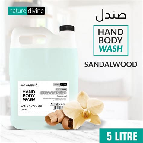 5 Litre Nature Divine Antibacterial Sandalwood Sandal Wood Hand Wash Hand Soap Body Wash