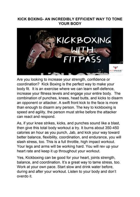 Kick boxing | PDF