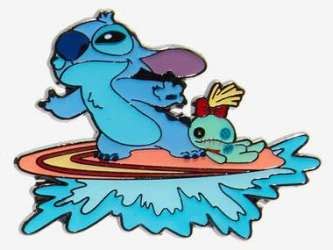 63583 Stitch And Scrump Surfing Hot Topic Summer Stitch Blind Box