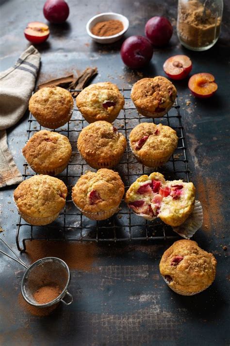 The Best Easy Plum Muffins Recipe Drizzle And Dip