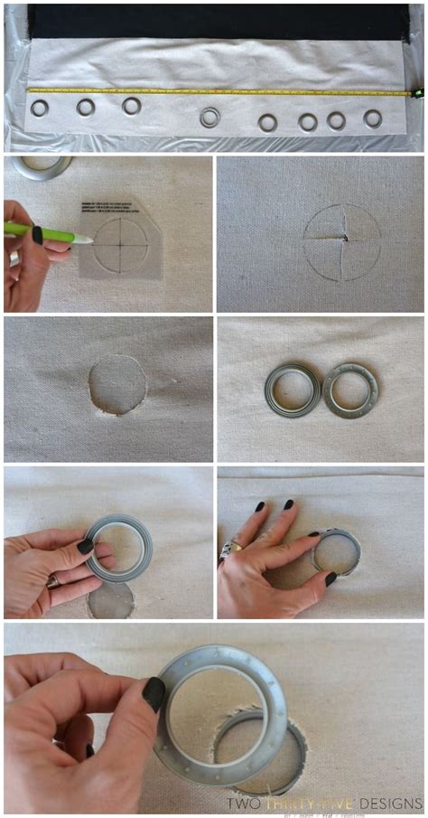 Easy How To Install Grommets - Two Thirty-Five Designs | Diy eyelet ...