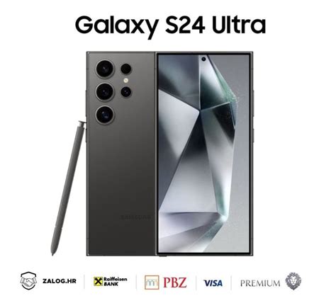 SAMSUNG S24 ULTRA 512GB CRNI DO 24 RATE R1 NOVO GARANCIJA