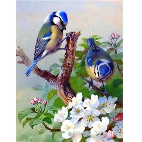 Blue Sparrow - Diamond Painting Kit – Stiylo | Cross paintings, Canvas ...