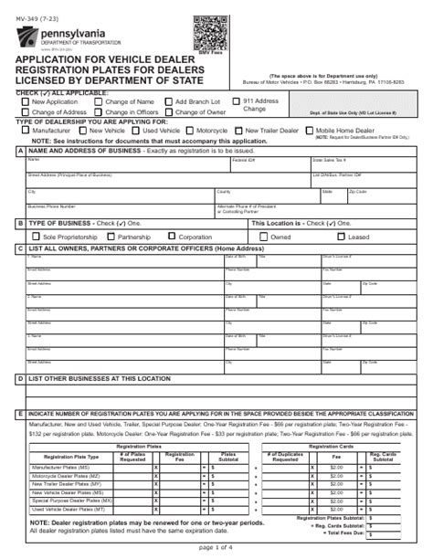 Form Mv 349 Fill Out Sign Online And Download Fillable Pdf