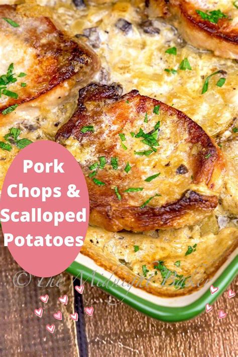 Pork Chops And Scalloped Potatoes Casserole Scalloped Potato Recipes Pork Chop Recipes Baked