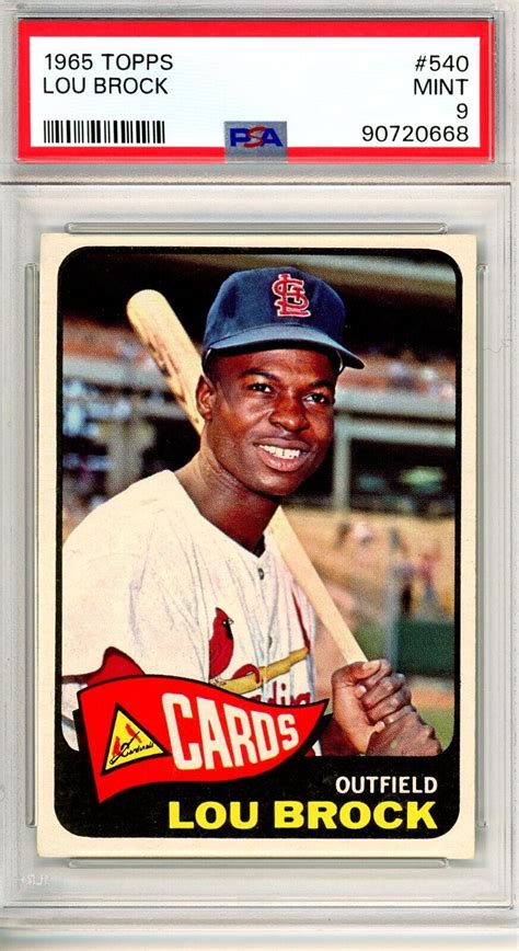 Lou Brock 1965 Topps 540 Base Price Guide Sports Card Investor