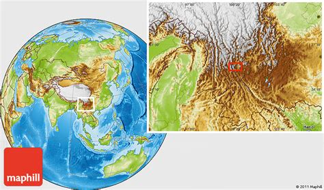 Physical Location Map of Midian