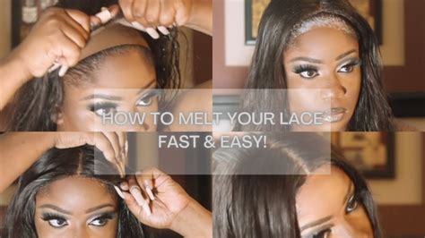 HOW TO MELT YOUR LACE FRONTAL USING ONE PRODUCT FRONTAL WIG INSTALL